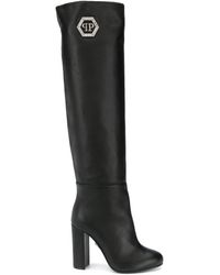 philipp plein thigh high boots