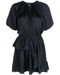 Zadig & Voltaire - Abito Corto Romina Con Maniche A Palloncino - Lyst