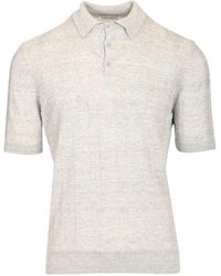 Al Duca d'Aosta - Polo En Maille À Design Côtelé - Lyst