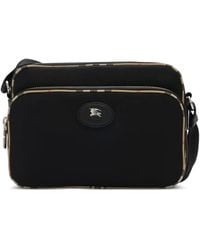 Burberry - Check-Trim Crossbody Bag - Lyst