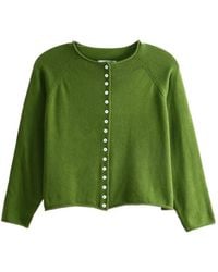 Nikki Chasin - Ida Button-Up Raglan-Sleeve Cardigan - Lyst