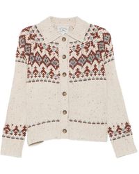 MC2 Saint Barth - Cardigan En Maille Fair Isle - Lyst