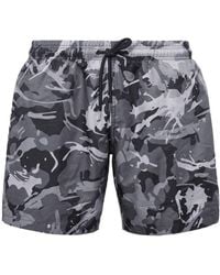 Philipp Plein - Camouflage-print Swim Shorts - Lyst