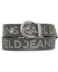 KARL LAGERFELD - Logo-Jacquard Reversible Belt - Lyst