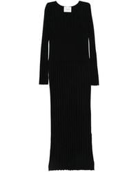 Lisa Yang - Ribbed-Knit Long-Sleeve Maxi Dress - Lyst