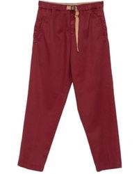 White Sand - Belted Pocket Trousers - Lyst