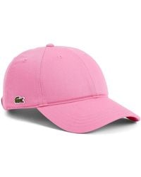 Lacoste - Twill Baseball Cap - Lyst