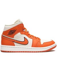 Jordan Air Jordan 1 Mid SE Sport Spice Sneakers - Farfetch