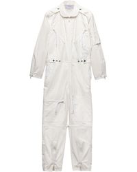 Prada - Cotton Jumpsuit - Lyst