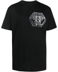 Philipp Plein - Logo-Print Short-Sleeve T-Shirt - Lyst