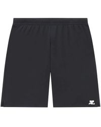 Courreges - Logo-Embroidered Casual Shorts - Lyst