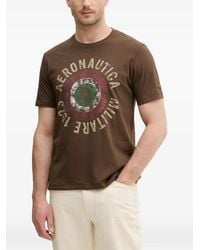 Aeronautica Militare - Graphic-Print Cotton T-Shirt - Lyst