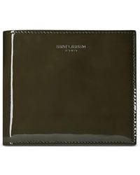 Saint Laurent - Paris East/West Patent-Leather Wallet - Lyst