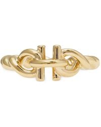 Ferragamo - Gancini Ring Mit Torchon - Lyst