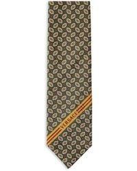 Versace - Printed Jacquard Silk Tie - Lyst