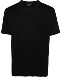 A.P.C. - T-Shirt mit beflocktem Logo - Lyst