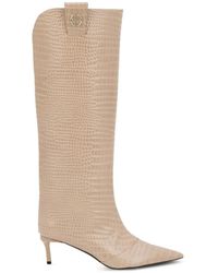 Philipp Plein - Bottes Effet Peau De Croco À Logo - Lyst