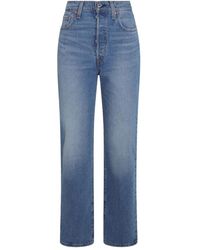 Levi's - High-Waisted Straight-Leg Jeans - Lyst
