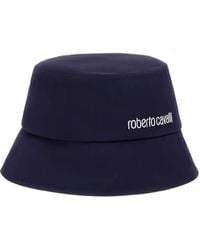 Roberto Cavalli - Cappello Bucket Con Logo Ricamato - Lyst