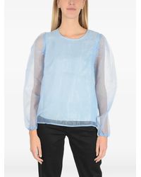 Baum und Pferdgarten - Sheer Puff-Sleeve Blouse - Lyst
