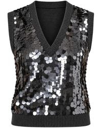 Kocca - Sequin-Embellished V-Neck Vest - Lyst