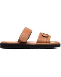 Ferragamo - Vara Sandalen Met Klittenband - Lyst