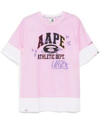 A Bathing Ape - Graphic-Print T-Shirt - Lyst