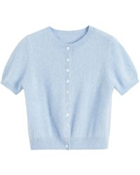 Chinti & Parker - Button-Fastening Brushed-Finish Cardigan - Lyst