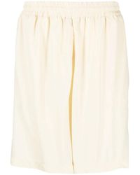Bonsai - Elasticated-Waistband Wool Bermuda Shorts - Lyst