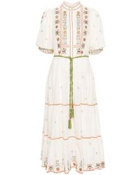 ALÉMAIS - Women's Lovella Tiered Midi Dress - Lyst