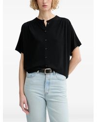 Marc O' Polo - Button-Up Pleated-Shoulder Shirt - Lyst
