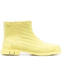 Camper - Ribbed-knit Ankle Boots - Lyst