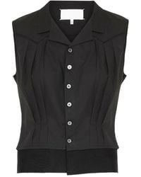 Maison Margiela - Pleated Button-Up Vest - Lyst