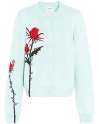 Barrie - Thistle-Motif Cashmere Cardigan - Lyst