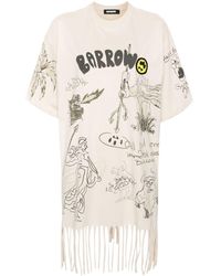 Barrow - Doodle-print T-shirt Mini Dress - Lyst