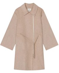 Aeron - Abrigo con cinturón y cremallera - Lyst