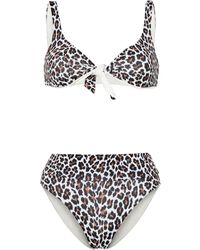 Fisico - Bikini mit Leoparden-Print - Lyst