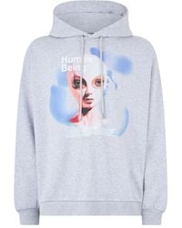 Gcds - Graphic-Print Cotton Hoodie - Lyst