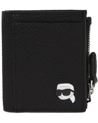 Karl Lagerfeld - Cartera granulada con cremallera - Lyst
