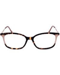 Carolina Herrera - Tortoiseshell-Effect Rectangle-Frame Glasses - Lyst