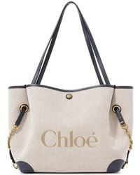 Chloé - Sac À Main Clover Convertible En Toile - Lyst