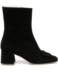Rupert Sanderson - Square-toe Leather Ankle Boots - Lyst