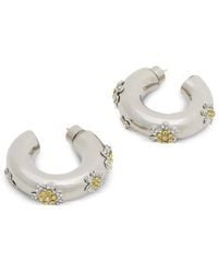Marni - Boucles D'Oreilles En Strass-Marguerite Jaune - Lyst