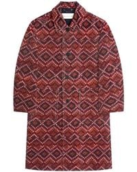 Dries Van Noten - Printed Corduroy Mac Coat - Lyst
