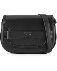 Emporio Armani - Debossed-logo Leather Mini Bag - Lyst