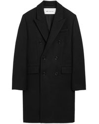 Ami Paris - Double Breasted Wool Coat - Lyst