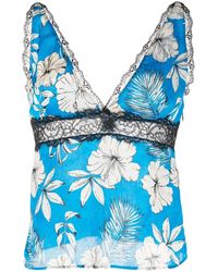 Pinko - Top Met Bloemenprint - Lyst