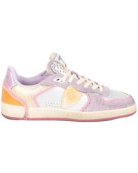 Philippe Model - Pgal Logo-Patch Panelled Sneakers - Lyst