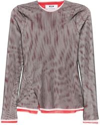 MSGM - Oberteil im Layering-Look - Lyst