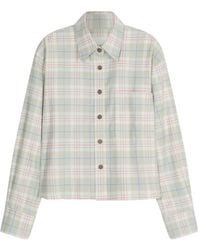 Closed - Check-Print Oversized Shirt - Lyst